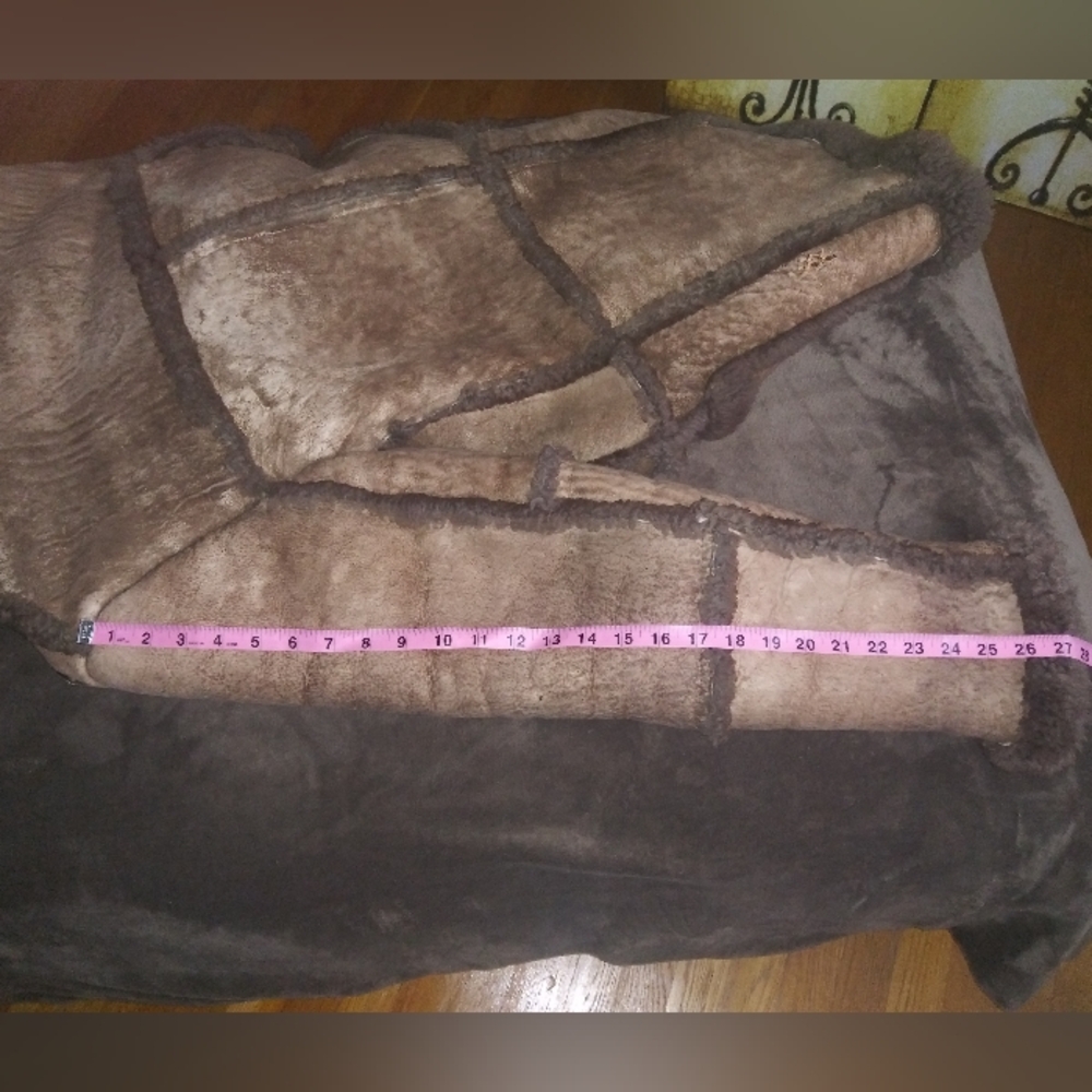 Ferris Bro's Furs Genuine Shearling Sheepskin Vintage Marlboro Man Style Jacket - Picture 8 of 15